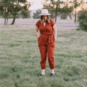 Not Perfect Linen Wrap Jumpsuit